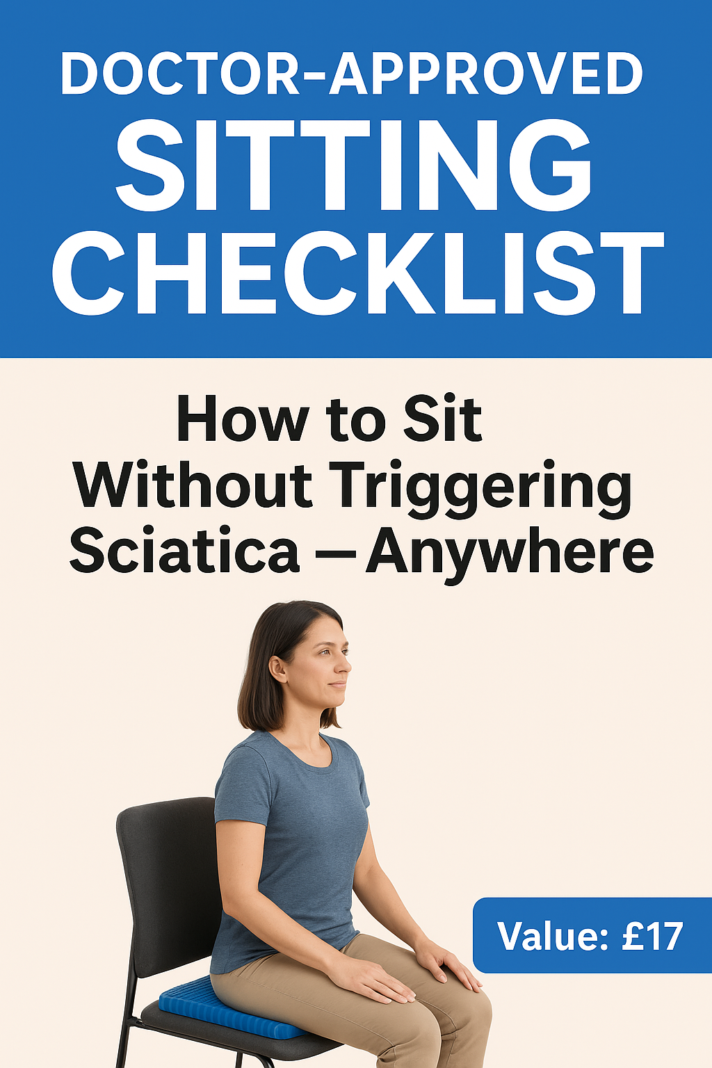 Doctor-Approved Sitting Checklist: How to Sit Without Triggering Sciatica