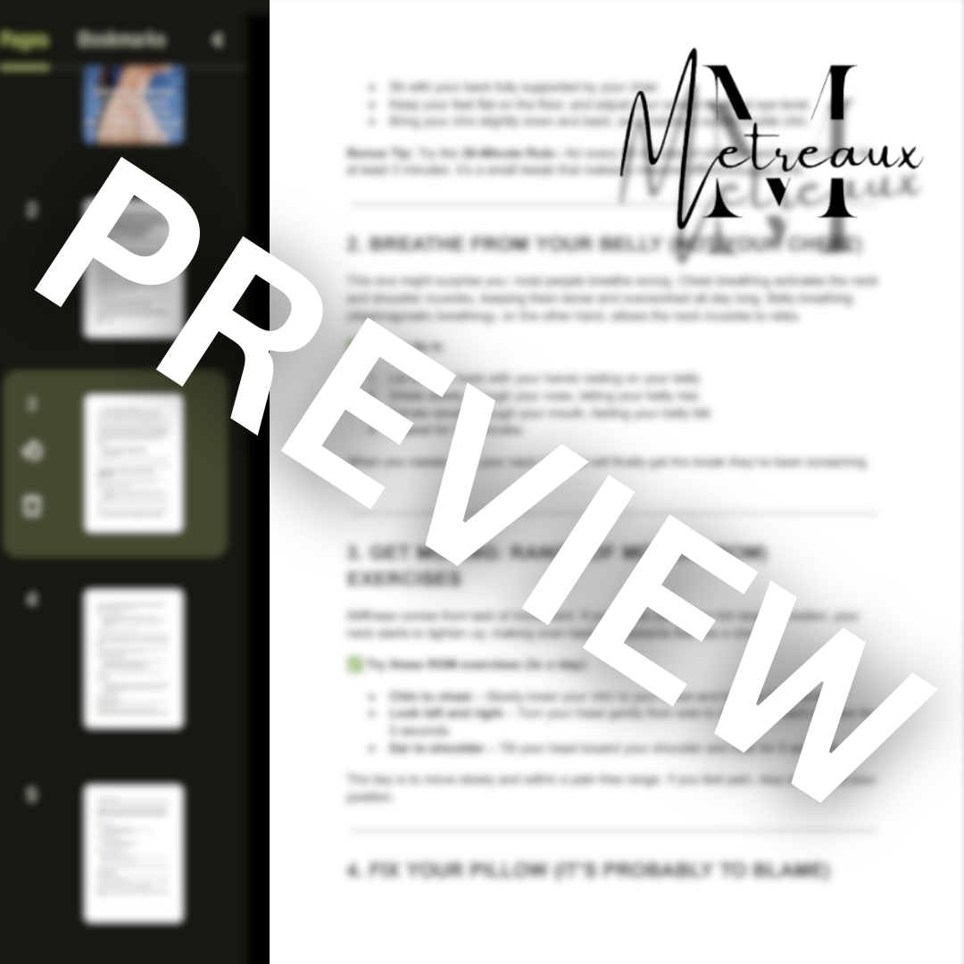 Bestselling eBook - END NECK PAIN FOR GOOD
