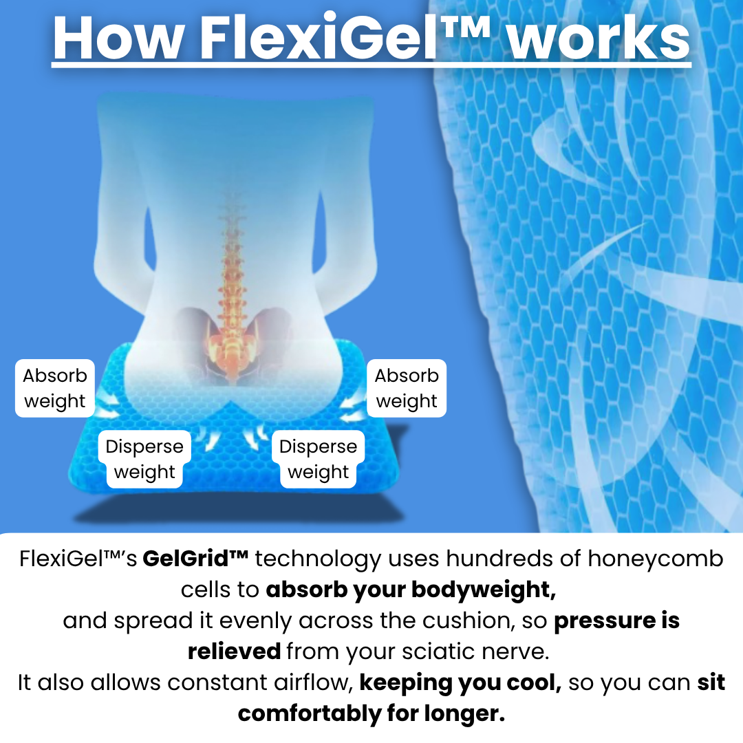 FlexiGel™ Sciatica Relief Cushion